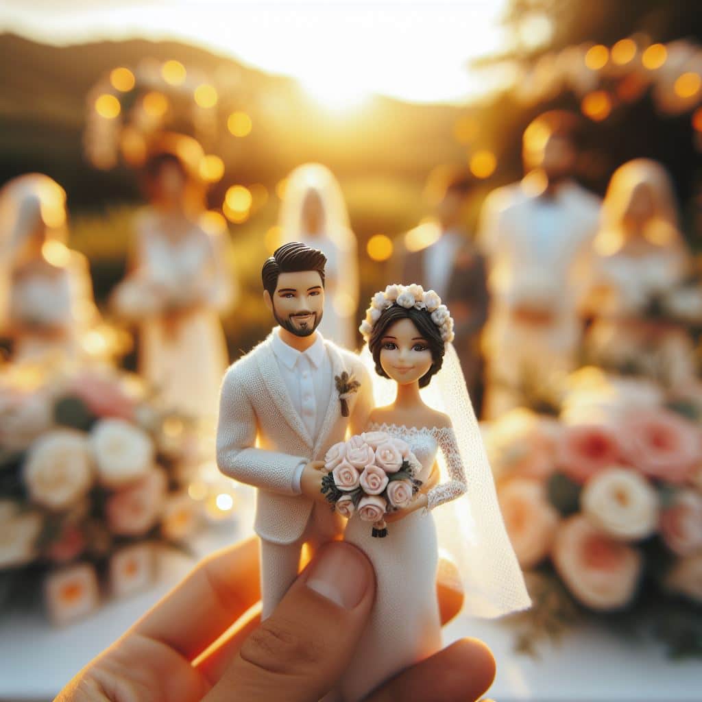 micro wedding couple