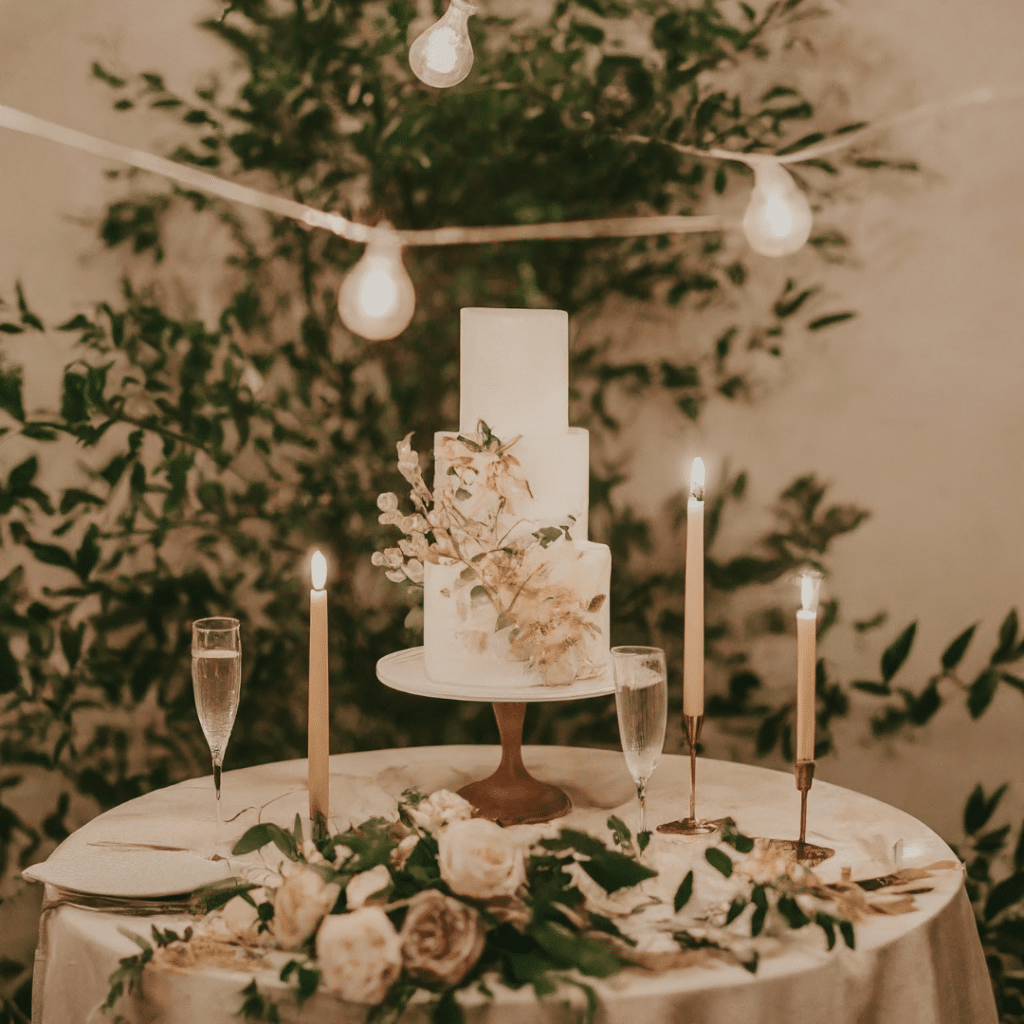 decor for small elegant wedding