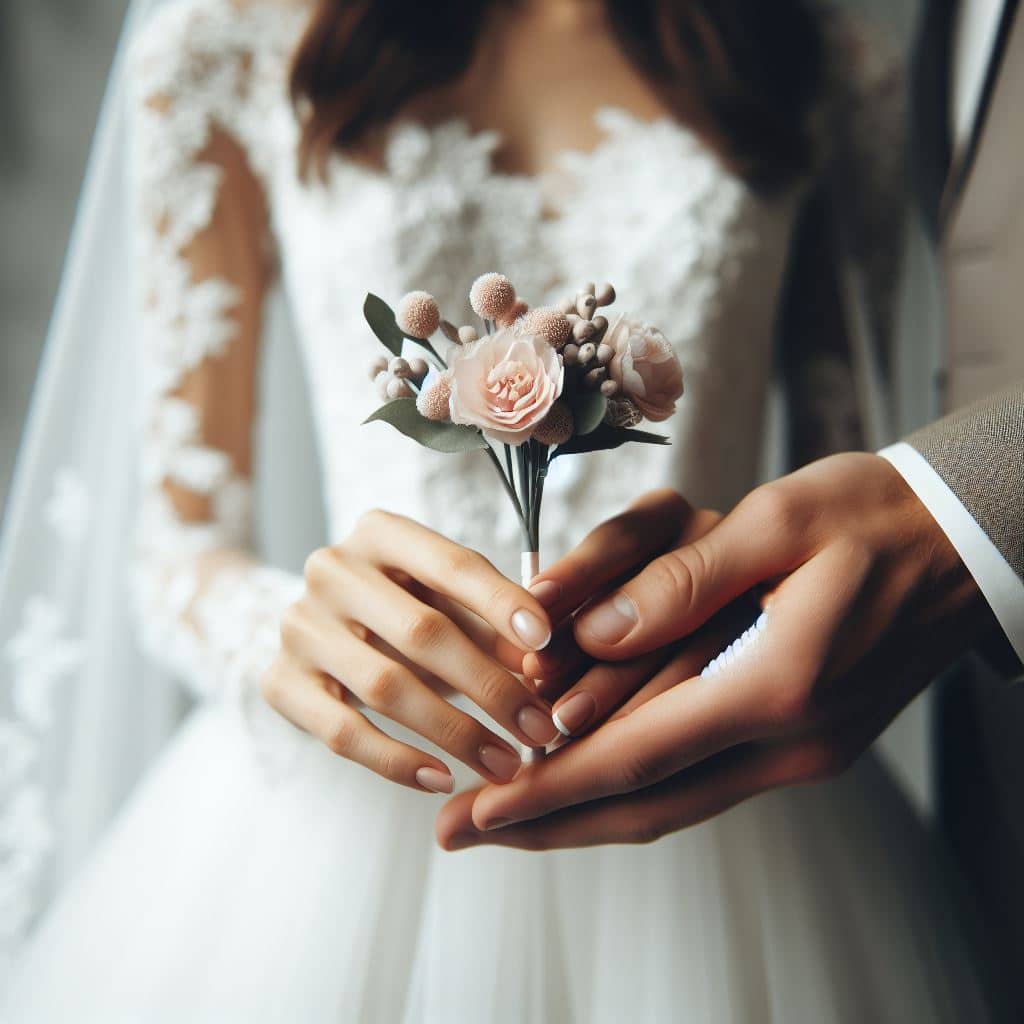 floral bridal bouquet small
